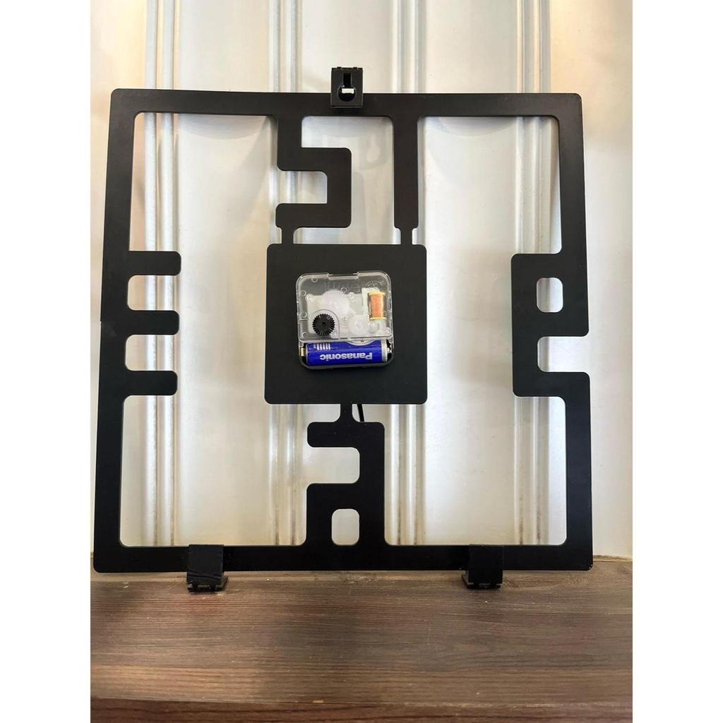 Classic Square Shaped Wall Clock | 12 Inch Durable & Elegant Metal Wall Timepiece for Home, Office, Living Room, Bedroom