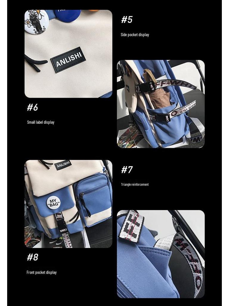 Large Capacity Unisex Backpack for Students: Ideal for High School, College, and Travel