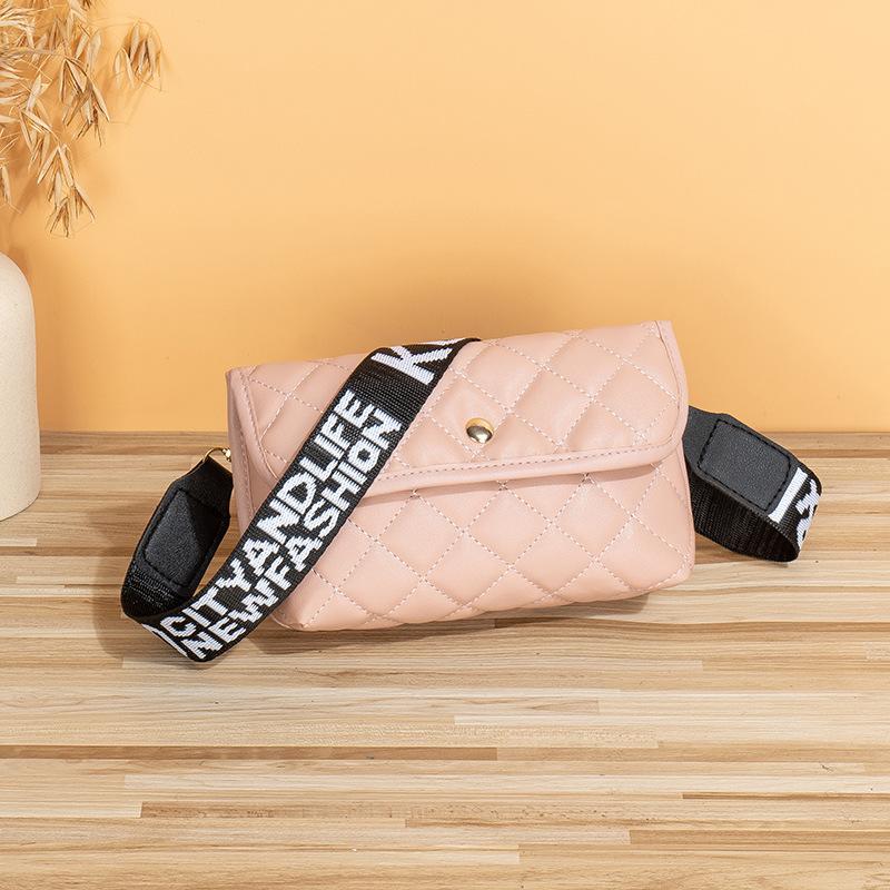 

Классическая модная женская сумка с принтом, универсальная, новая, с широким плечевым ремнем, простая сумка-мессенджер 20.5*4*12.5 розовый