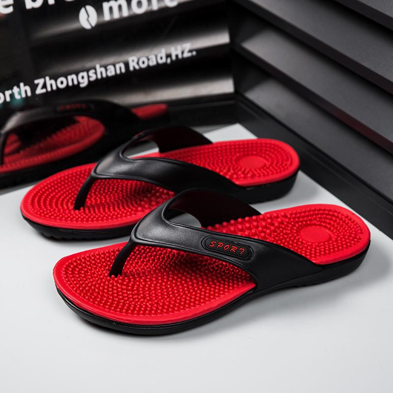 Herr Utomhustofflor Sommar Flipflops Herrskor för Stranden Andningsbara Strand Aqua Vattenskor Sandaler Storlek 40-46 Fritidstofflor