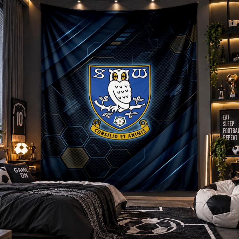 Wall Hanging Tapestry Sheffield Wednesday Print Cloth for Living Room Bedroom Home Decor
