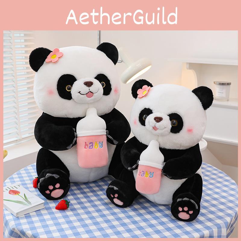Panda Milk Cute Bottle Plush Toy Cartoon Doll Girls Kids Sleeping Companion Gift