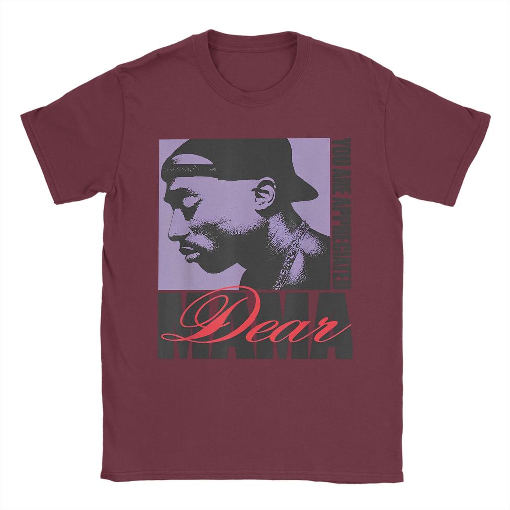 Funny Rapper 2pac Music T-Shirt For Men Women Round Neck Short Sleeve Tops Tupac 100%Cotton Summer Clothing