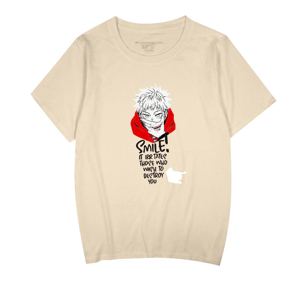 Jujutsu Kaisen Cartoon Tshirt Hip Hop Men Women Anime Print Top Tees Tshirts Fashion Summer T-shirt