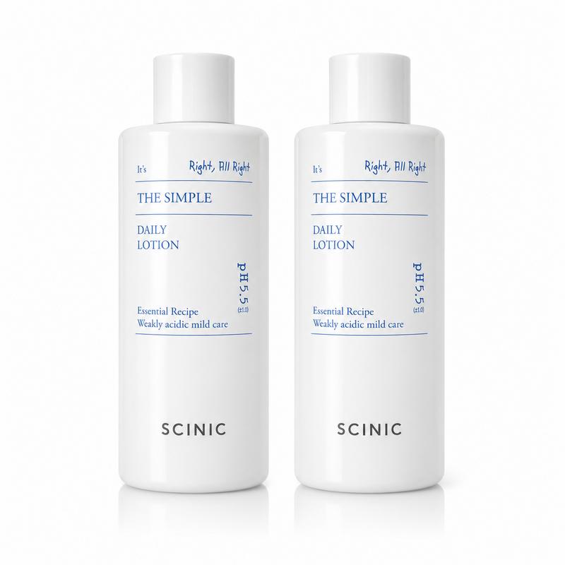 SCINIC The Simple Daily Lotion, 260ml, 2 pcs