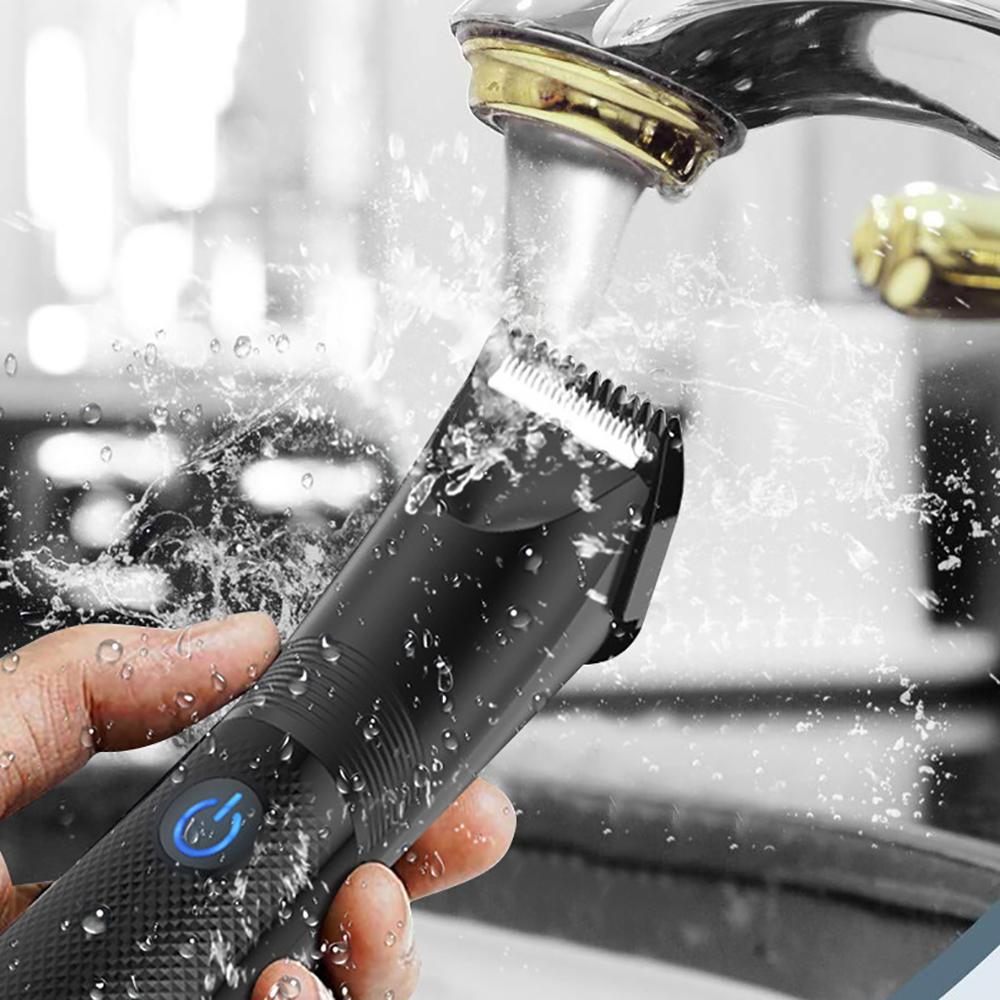 Electric Men Hair Trimmer Groin Body Hair Ball Shaver Clipper Waterproof USB