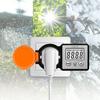 LogiLink IP44 LCD 3600 W CEE 7/3 + 7/7 Outdoor Socket with Energy Meter Black