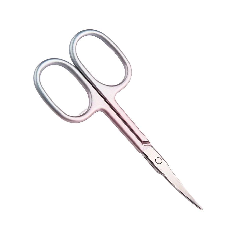 Coral Pink Hypoallergenic Cuticle Scissors for Women Ambidextrous Makeup Tool, Gentle Nail Care, Professional Trimming