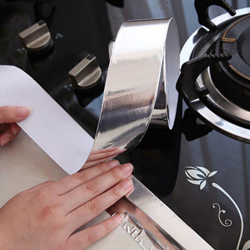 Hochtemperaturbeständiges Aluminiumfolienband, Reparaturband für Küchenrohre, selbstklebende Dichtungsfolie, Wärmedämmung, auslaufsicheres Band