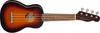 Fender Venice Soprano Walnut with Soft Case Ukulele, Fingerboard, 2-Color Sunburst,