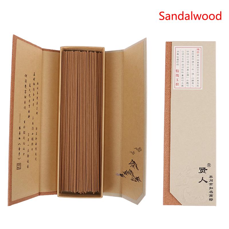 

Natural Sandalwood Incense Stick Aromatic Incense Clean Air Sleep Aid Wormwood as the picture