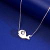 S925 Sterling Silver Whale Necklace, Women's Fashion, Simple, Lively Clavicle Chain, Versatile INS Style.