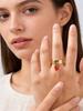 Strawberry Ring Stainless Steel Gold Open Adjustable Fashion Fruit Jewelry for Women Cute Gift