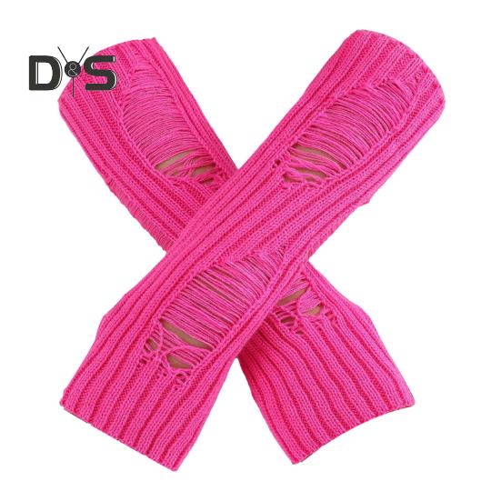 

1 пара перчаток осень-зима, рваные, без пальцев, трикотажные, высокоэластичные, нескользящие, нарукавники, однотонные, сохраняющие тепло, ветрозащитные, велосипедные нарукавники розы красного