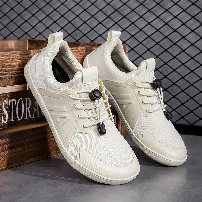 Fashion New Unisex Wider Shoes Breathable Mesh Men Barefoot Wide-toed Shoes Brand Flats Soft Zero Drop Sole Wider Toe Sneakes Plus Size