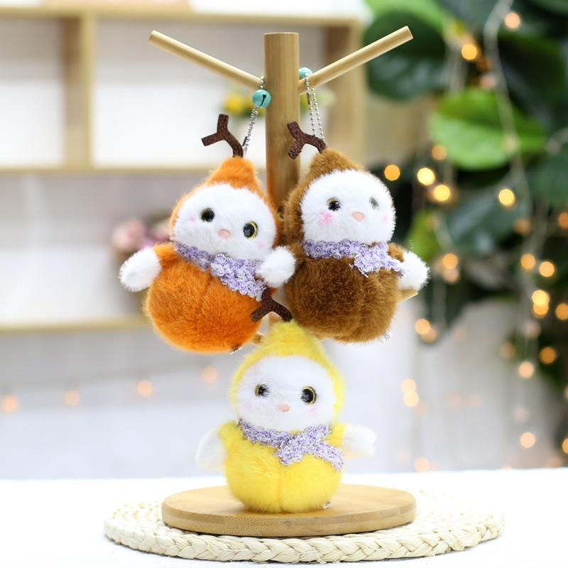 Cute Cute Gourd Baby Pendant Plush Toy Doll Cartoon Bag Hanging Keychain Rag Doll Doll