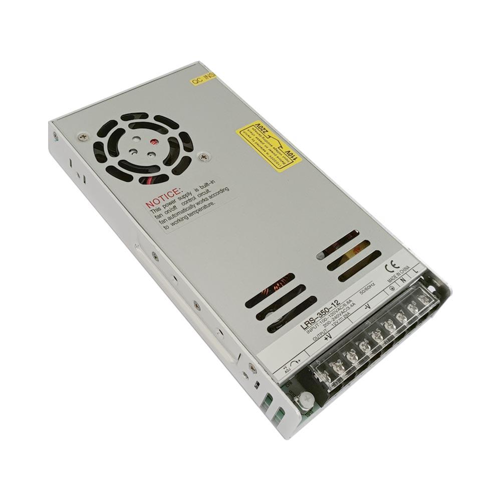 

LRS-200W 250W 350W Одновихідний ультраімпульсний блок живлення високої потужності 12V 24V тонкий для промислового обладнання автоматизації керування 350W
