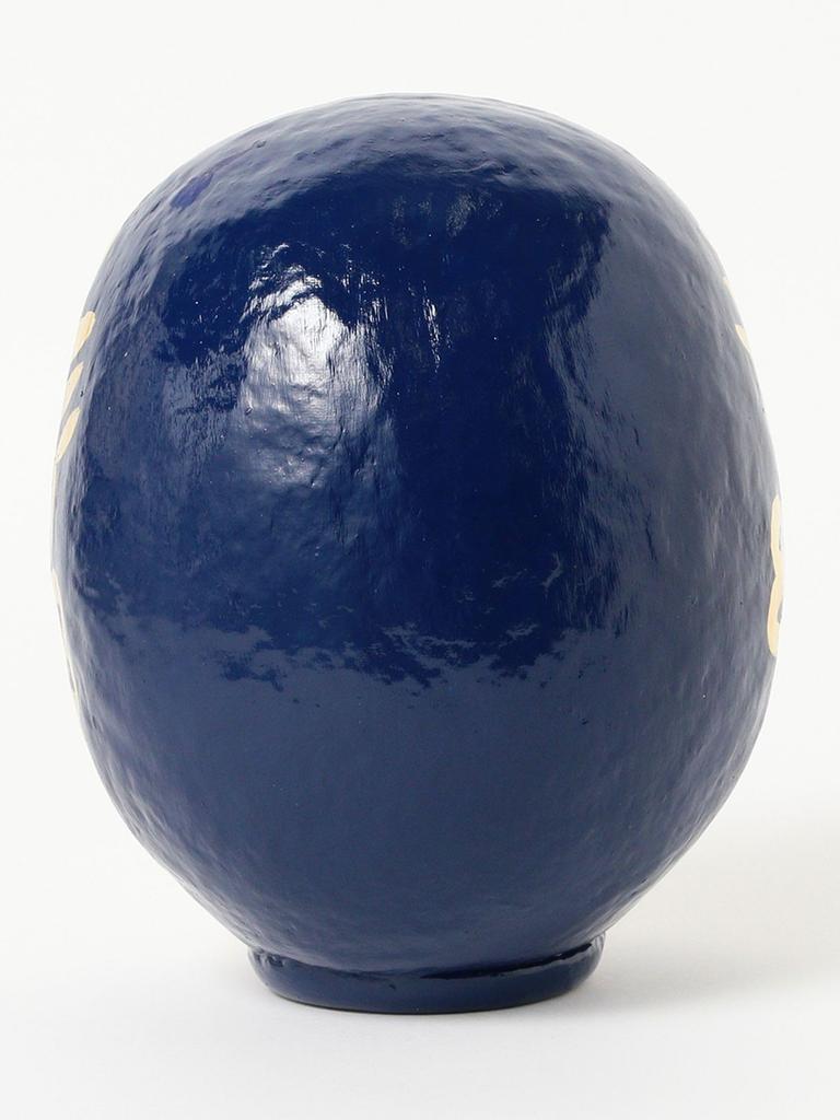 [BEAMS JAPAN] Fukushima Shirakawa Daruma Souhonpo x BEAMS JAPAN Special Order Indigo Daruma 25cm Indigo - Arts, Crafts & Toys