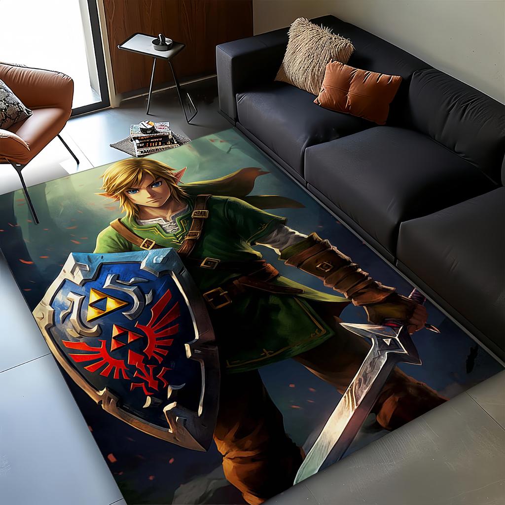 3D Zeld Classic Game Carpet Rug for Living Room Bedroom Home Sofa Decoration,kids Play Non-slip Floor Mat Christmas Gift