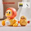 Children's Musical Crawling Duck Toy with Magnetic Suction and Lights for Early Education