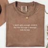 I Don't Get Enough Credit for the Things I Manage Not To Say Shirt, Funny Sarcastic Tee, Introvert Gift, Coworker Humor Shirt, Adult Humor