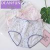 Deanfun Damen 100% Baumwolle Mid-Waist Boxershorts 4er-Pack