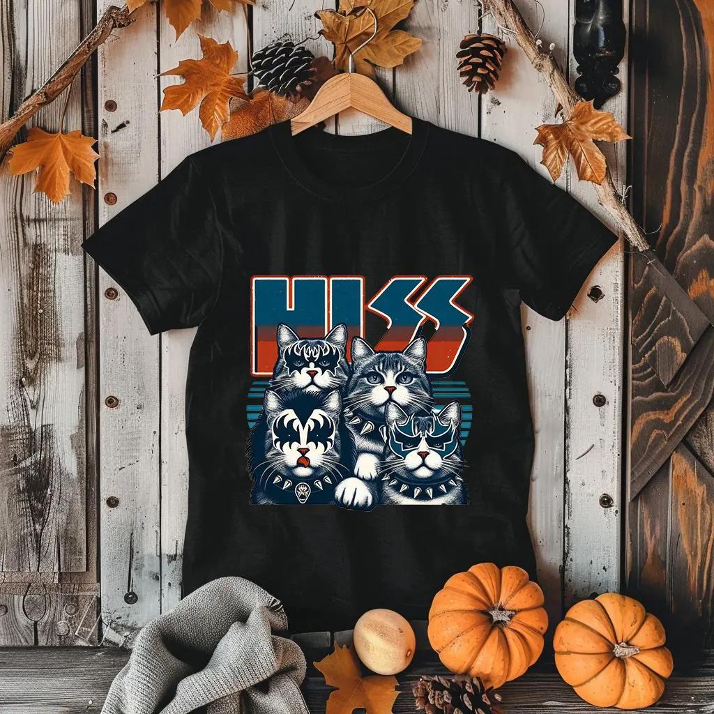 ZX Hiss Cats Tshirt  Rock Music Band Shirt  Hiss Cats Tee  Rock N Roll Sweatshirt  Funny Gifts for Cats and Rock Music Lovers 4XL