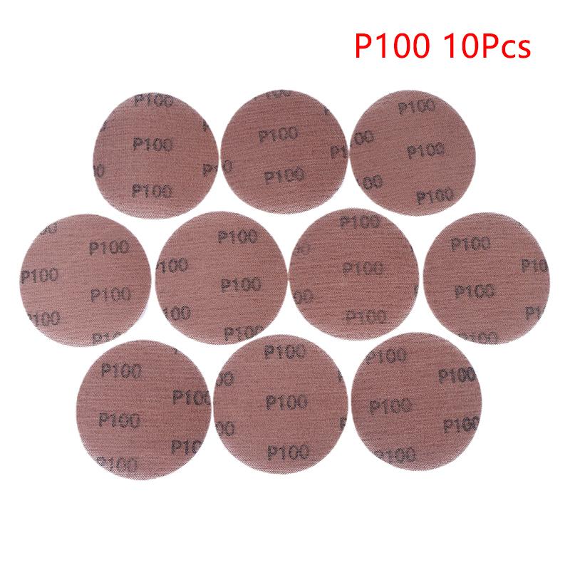 10 Stück 5 Zoll Klett-Schleifpapier Gitter-Schleifscheiben 125 mm Netz-Schleifpapier Staubfrei Anti-Blockierend Schleifpapier für Auto