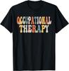 Occupational Therapy -OT Therapist OT Month Groovy Retro T-Shirt