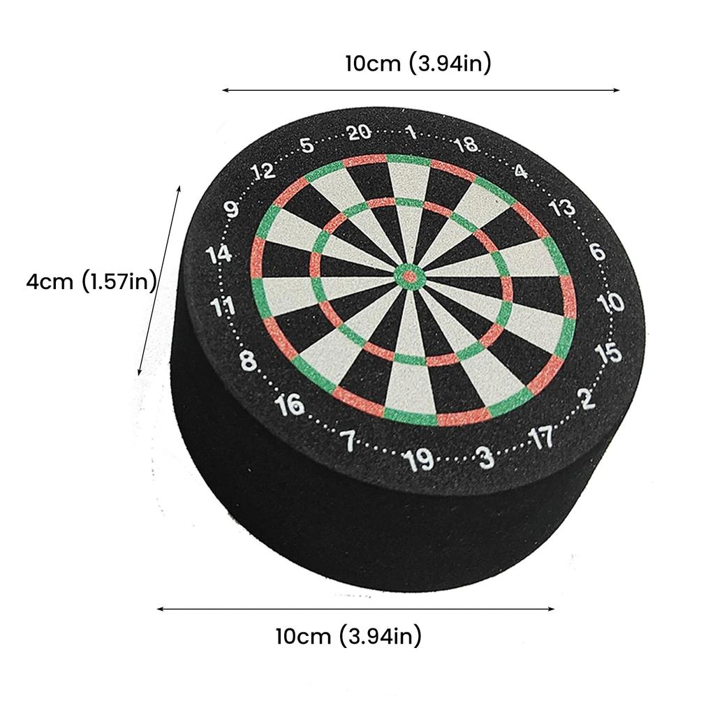 6/4/2PCS Portable Mini Darts Base Station EVA Foam Dart Stand Dartboard 10cm Dart Holder Stand for Outdoor Family Party Games