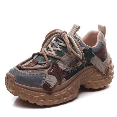 Women Platform Sneakers Lightweight Genuine Leather Walking Flats Shoes Handmade Fashion Mixed Colors Slip On Women Shoes