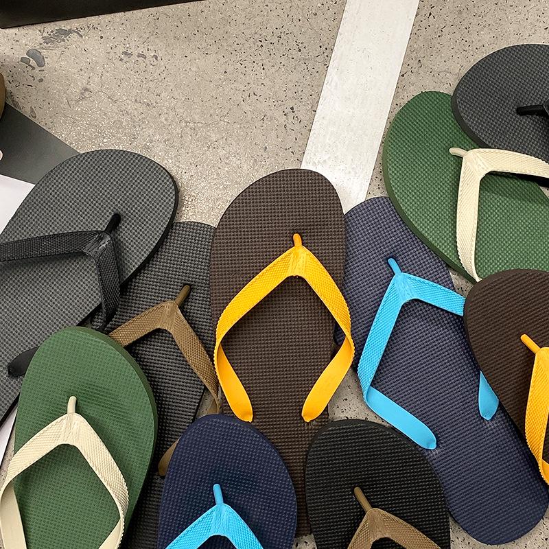 Men's Summer 2025 Non-Slip Flip-Flops: Trendy Outdoor Toe-Post Beach Sandals