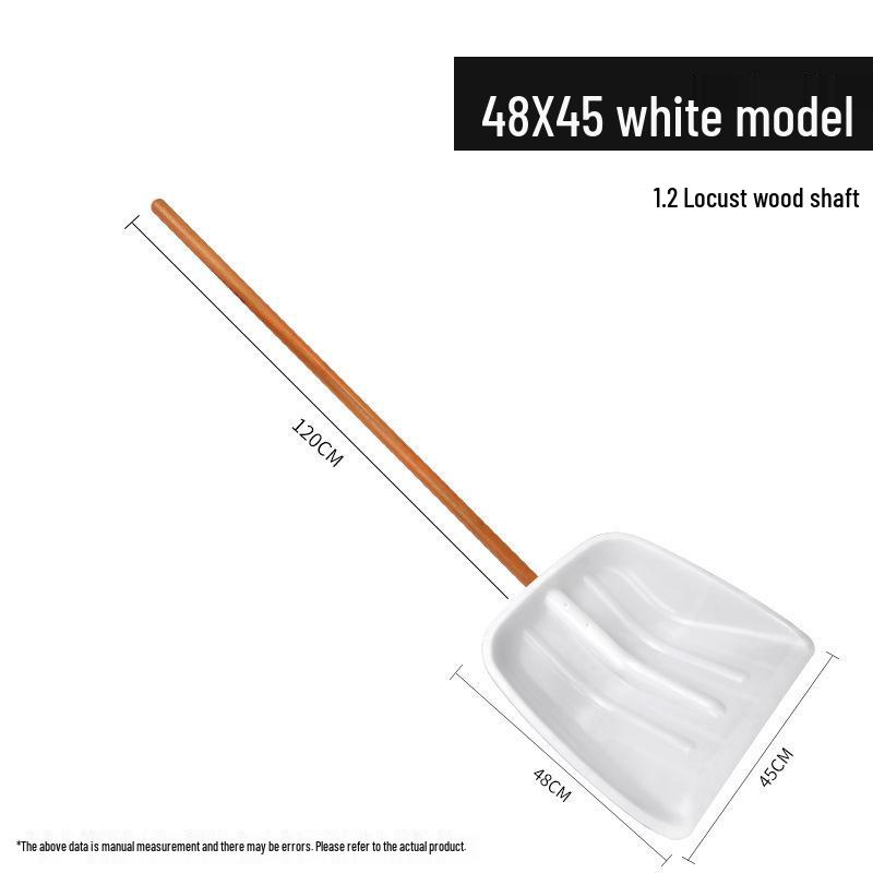 Extra Wide Tempered Iron and Plastic Snow & Grain Shovel