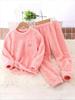 Children's Flannel Winter Cartoon Embroidery Home Wear Set