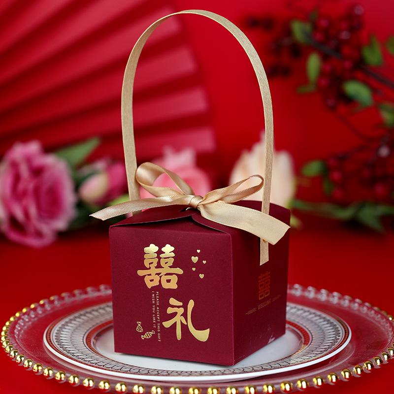 

Wedding & Party Favor Candy Gift Box with Handbag Design Small 6.5 x 6.5