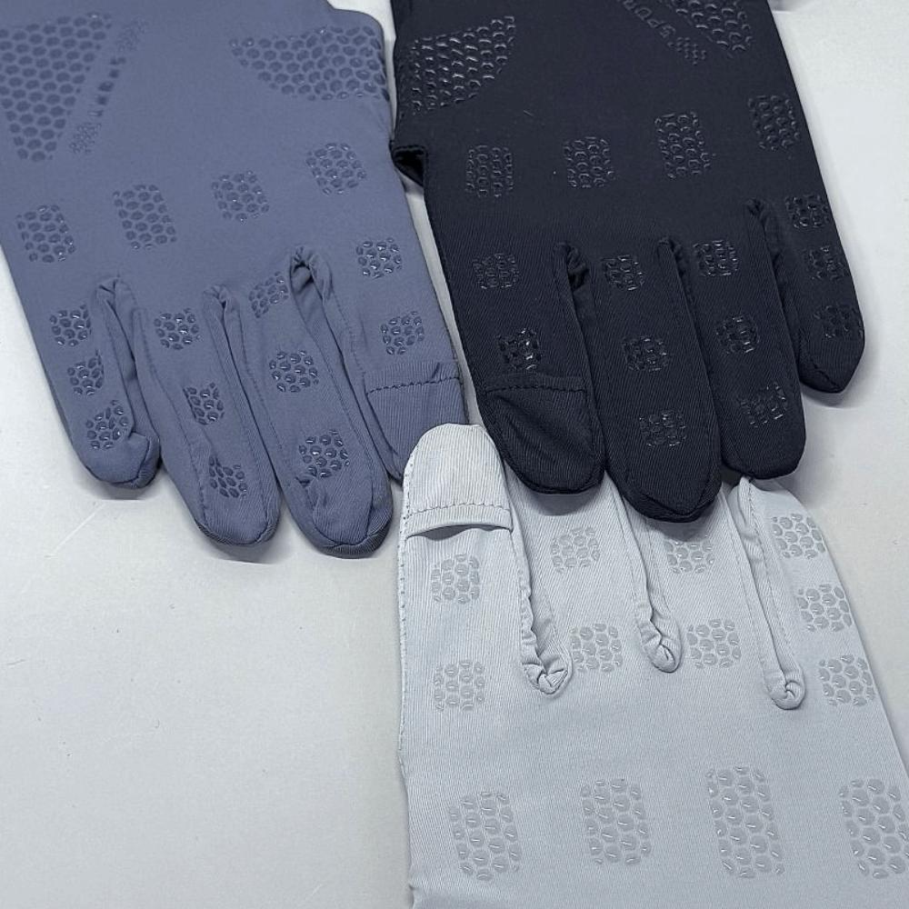 Non-Slip Ice Silk Riding Gloves Waterproof Summer Driving Mittens Summer Season