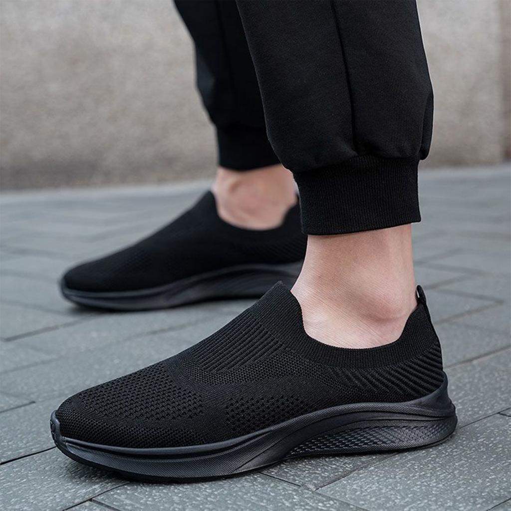 Men's Casual Low-Top - Mesh Knit Shoes Breathable and Lightweight