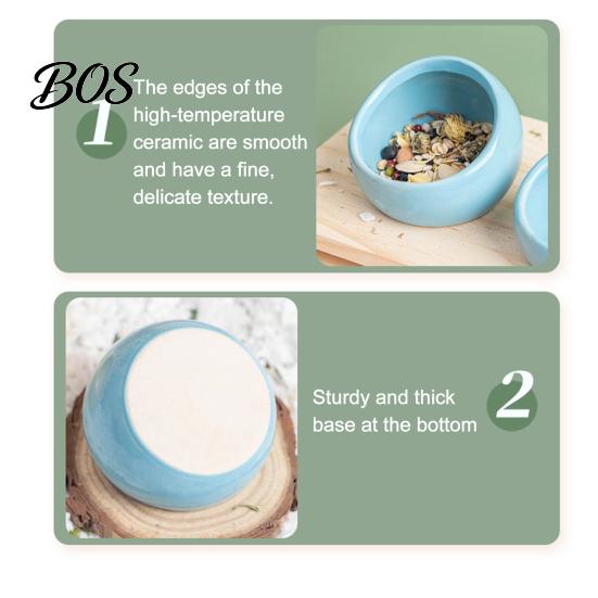 Small Animal Feeding Dish Ceramic Hamster Food Bowl, Animals Drinking Non-tip Pet Container for Dwarf Gerbil Rat Mice Guinea Pig Bowl