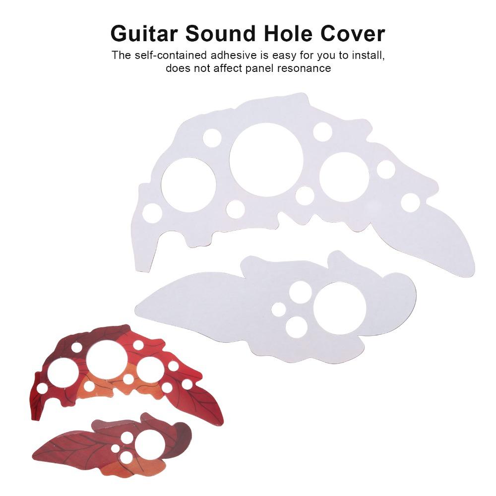 2PCS Self Stick Guitar Pickguard Decal PVC Material Grape Leaf Guitar Guard  For Acoustic Guitar