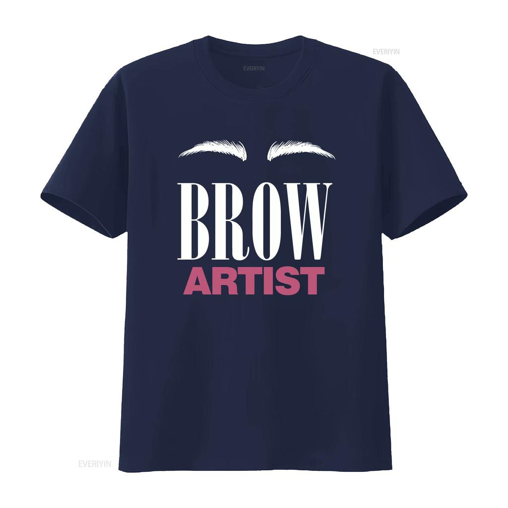 Brow Artist Eyebrow T Shirt Lovers Beauty Cosmetics Estheticians Micro Blading Vintage Washed Graphic Versatile Stretched