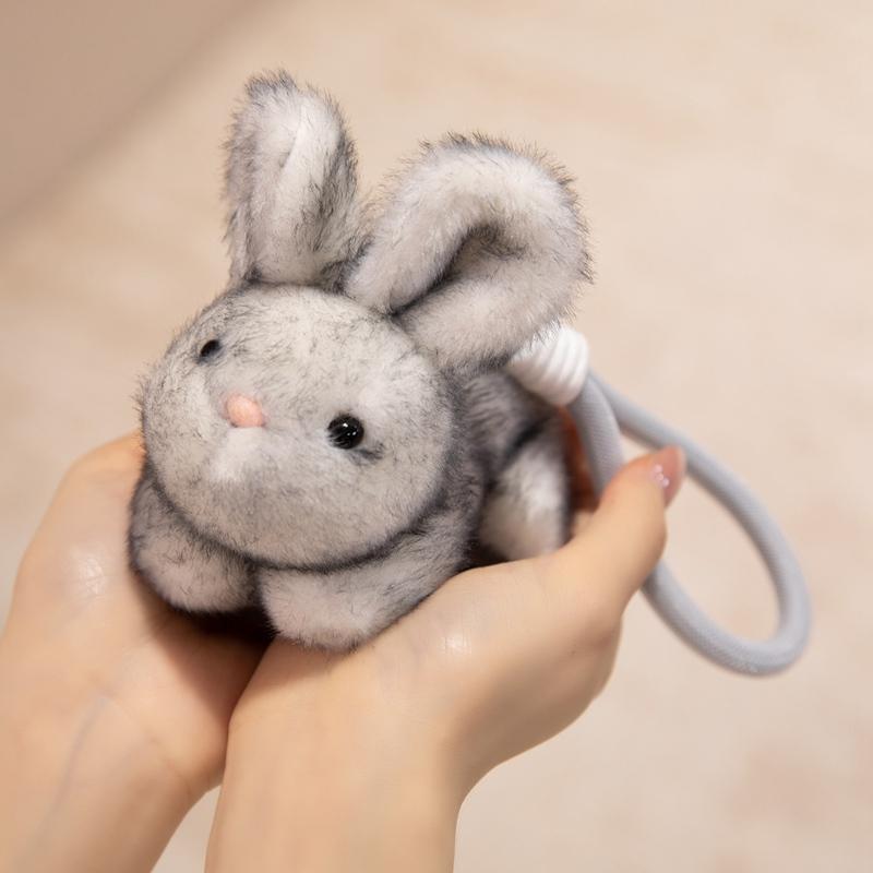 Sweet Fragrant Little Rabbit Plush Toys Soft Fluffy Mini Bunny Hanging Doll Kawaii Keychain Bags Decor Beautiful Car Interior