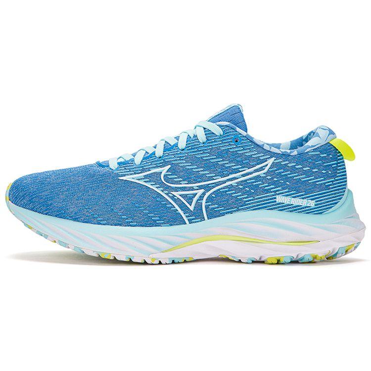 

Roxy X Mizuno Wave Rider 26 Нескользящие Прочные Дышащие Низкие Беговые Кроссовки Женские кеды Небесно-Голубые J1GD225872 36