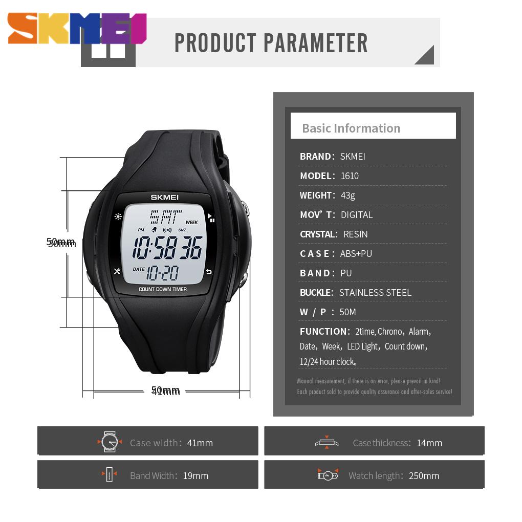 Timever Orologio Digitale da Uomo con Cinturino in Nylon - Sportivo Impermeabile 5 ATM con Doppio Fuso Orario, Calendario, Sveglia con Snooze, Cronometro, Conto Alla Rovescia e Luce