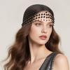 Hohles Perlenquasten-Haarhut Perlenquasten Luxus-Kopfbedeckungen Brautaccessoires