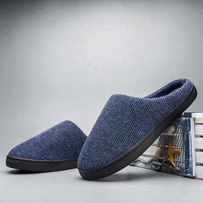 Men's Home Shoes Women's Indoor Lazy Cotton Slippers Hotel Thermal Casual Cotton Slippers Women