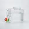 Water Container with Spigot Clear Jug Compact for Campers, Journeyers, Camping,