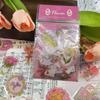 50 wasserfeste Blumen-Heißpräge-Sticker für Notizbücher, Scrapbooks & Handyhüllen.