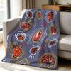 Lucky Ladybug Flannel Blanket Warm Soft Halloween Christmas Couch Warm Cozy Decorative Decor Gift for All Season