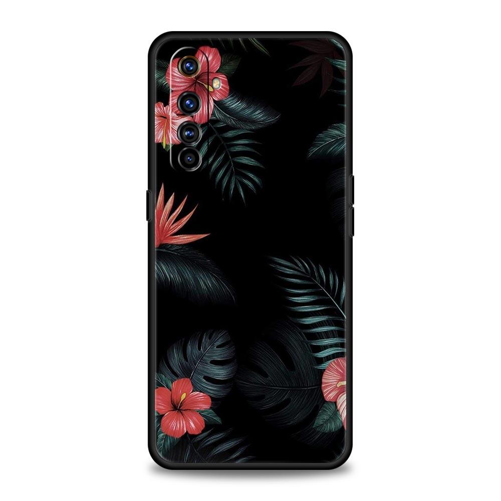 Vintage Banana Leaf Flower Phone Case For Realme 12 11 10 9 8 5G 7 6 GT5 GT3 GT2 Pro Plus C21 C11 C25 C35 GT Neo 2 3 3T 5 Cover