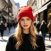 Daily Commuter Warm Gear Unisex Solid Color Knit Beanies Classic Slouchy Skull Cap for Winter Colorful Cold Weather Hat Casual Headwear Men